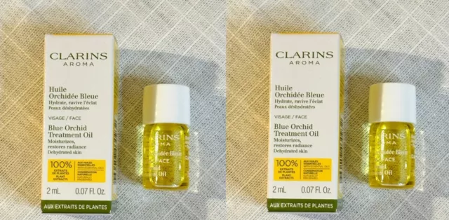 2x lot Clarins Aroma Huile Tonic Treatment Oil Body Firming Toning MINI Travel s
