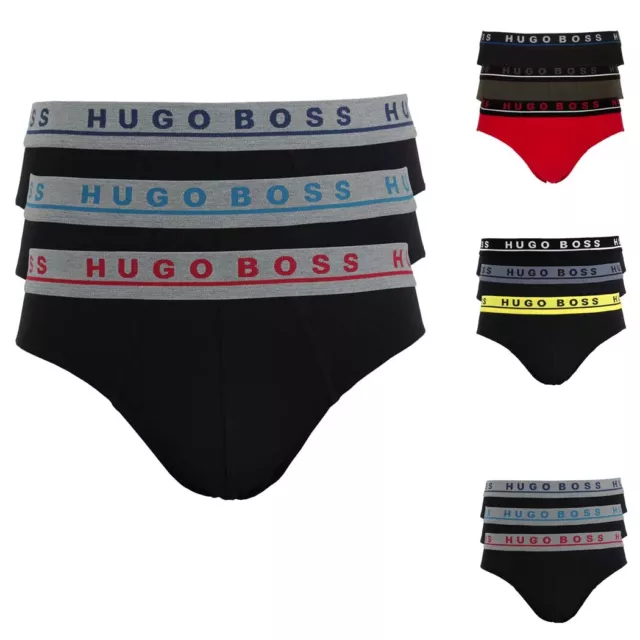 BOSS Herren Slips Brief Sportslip Unterwäsche im Mehrpack 3er Pack Baumwolle Neu