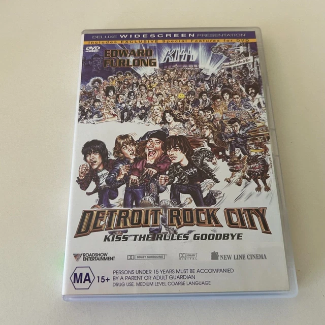 Detroit Rock City 1999 Edward Furlong KISS Gene Simmons DVD 4 Region Australia