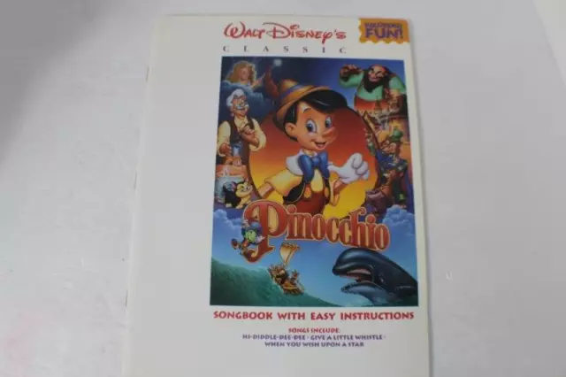Sheet Music Walt Disneys Classic Pinocchio Recorder Fun!: Songbook Easy Instruct
