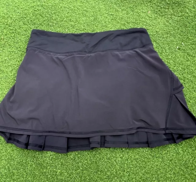 Lululemon Black Pace Rival Skirt Skort with Liner Shorts Sz 6