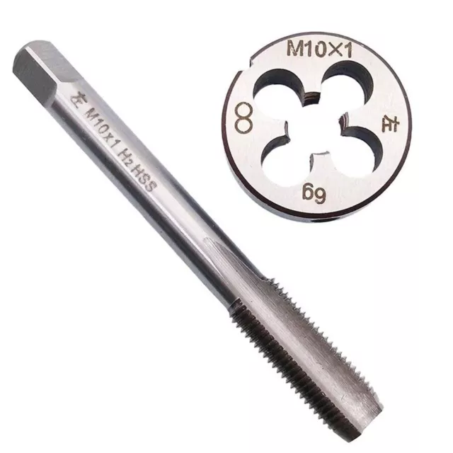 HSS High Speed Steel M10 X 1mm Tap & M10 X 1.0mm Die Metric Thread Left Hand