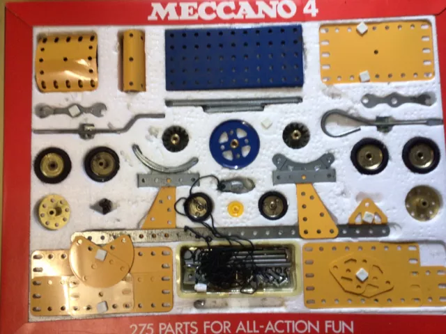 Boxed Meccano Construction Sets No 4 &5 Metal Range 1977 and later. Plus Advert