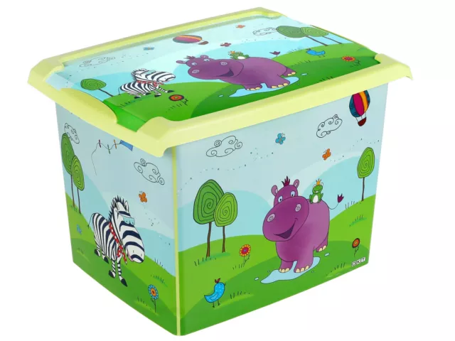Spielzeugkiste Spielzeugbox  Fashion Box Hippo 20 L Aufbewahrungsbox