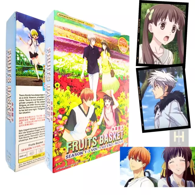 DVD Anime Fruits Basket (2019) Complete Series Season 1+2 (1-51 End)  English Dub