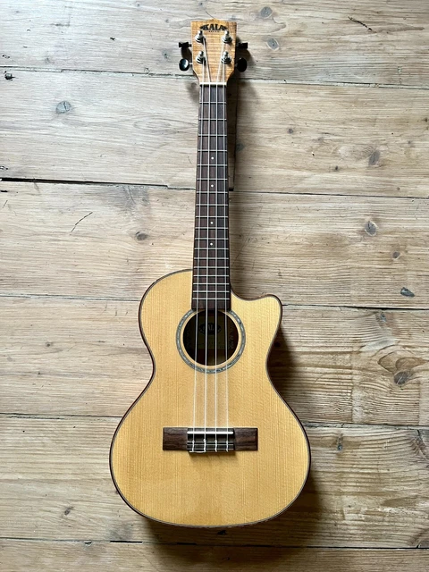 Kala Solid Spruce Top Gloss Tenor Electric Acoustic Ukulele. Model FMTGE - C