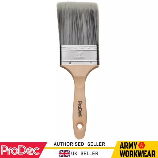 ProDec Decorator Synthetic 3" Inches / 75mm Paint and Varnish Pro Brush