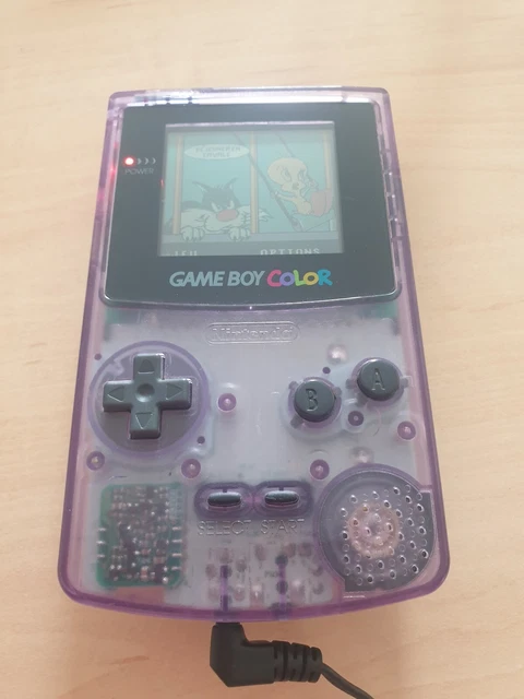 Nintendo Game Boy Color - Console Violet Transparente 1 jeu adaptateur secteur 2