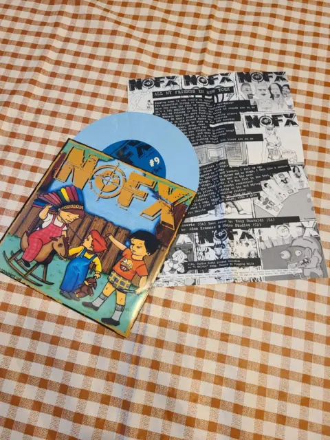 NOFX 7" of the Month Club #9 All My Friends in NY / I, Melvin  2005! Blue Vinyl