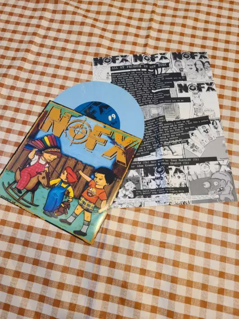 NOFX 7" of the Month Club #9 All My Friends in NY / I, Melvin  2005! Blue Vinyl