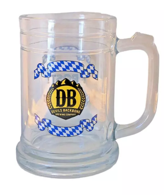 Octoberfest Devils Backbone Brewing Company Glass Beer Mug Stein New Prost Gift