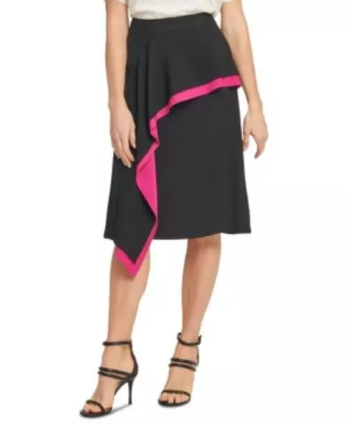 MSRP $79 Dkny Asymmetrical Ruffled Skirt Size 2