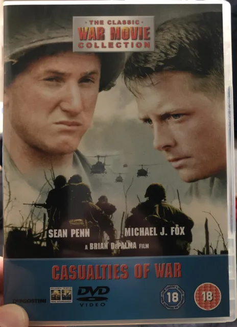 Casualties of War 1989 Classic Action Vietnam War Drama DVD Michael J. Fox
