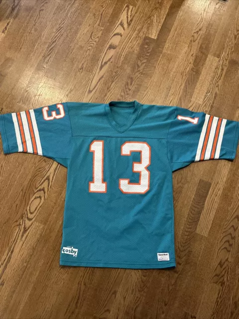 Dan Marino Miami Dolphins Jersey Mens Size Medium Sand Knit Vtg $67.19 ...