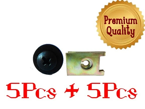 Pour Voiture Plaque Façade Bosse / Frottement Bande Support Écrou en U / 19MM