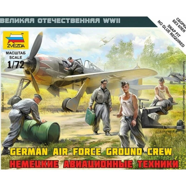 ZVEZDA 1/72 SCALE WW2 GERMAN LUFTWAFFE GROUND CREW £6.58 - PicClick UK