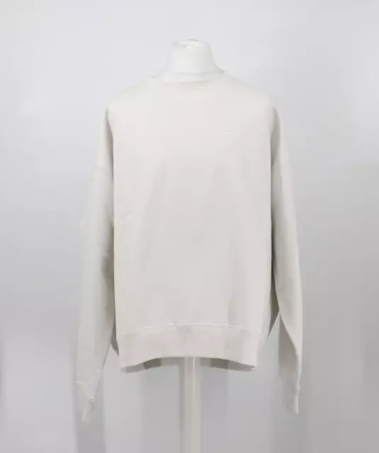 Nike M Nk Solo Swsh Hw Bb Crew Mens Sweatshirt Uk Xl Ivory Rrp £75 Vi