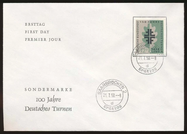 Saarland Nr. 437 auf Ersttagsbrief / FDC  #124310