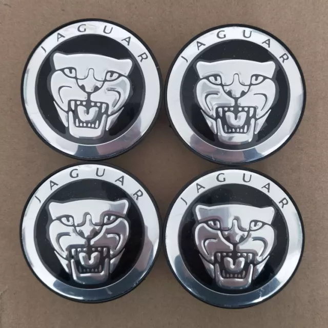 4X 59mm Jaguar Nabendeckel Nabenkappen Radkppen XF XJ XE XEL XFL XJL XK F-PACE