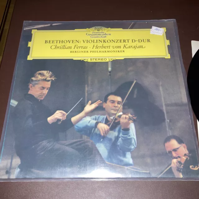 BEETHOVEN VIOLINKONZERT D-DUR LP FERRAS/KARAJAN 1017f