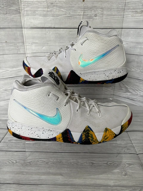 NIKE KYRIE 4 NCAA Tournament White Mens Basketball Shoes 943806 104 Uk 11 110.00 PicClick UK