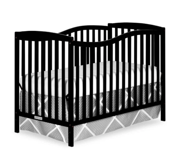 DREAM ON ME Chelsea 5-in-1 Black Convertible Crib