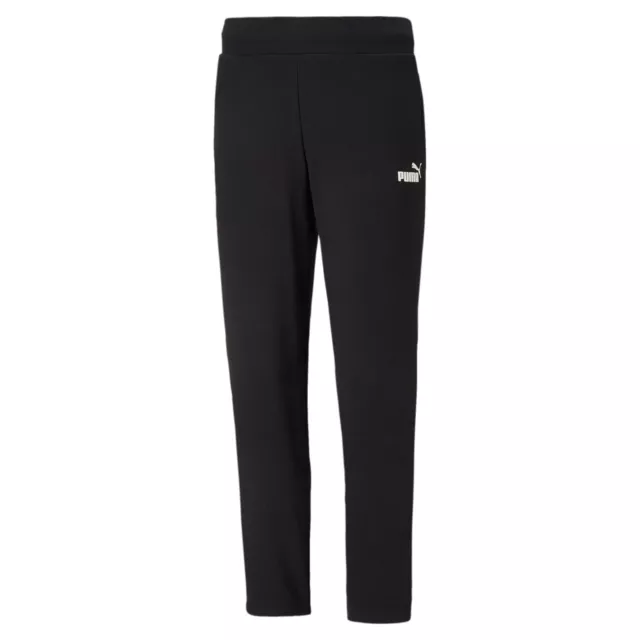 Puma ESS TR OP Damen Hose Jogginghose Sweatpants Sporthose 586846 (Schwarz 01)