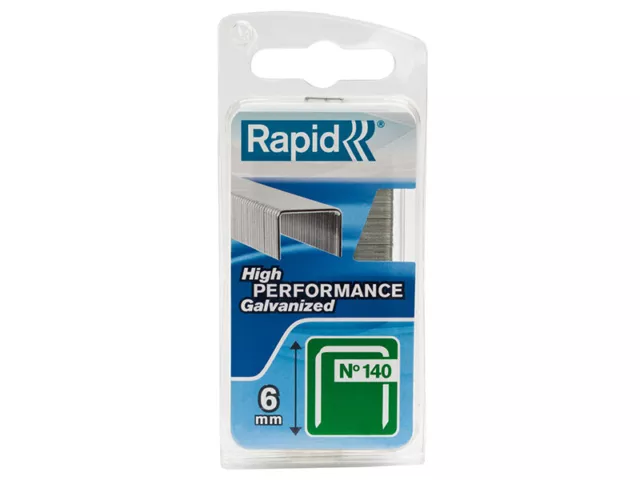 Rapid 140 / 6NB 6mm Galvanizada Grapas (Estrecho Caja 970)