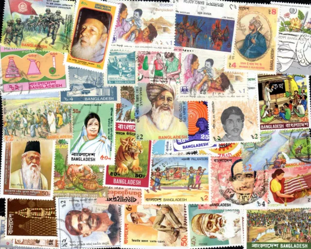BANGLADESH collections de de 50 à 500 timbres différents