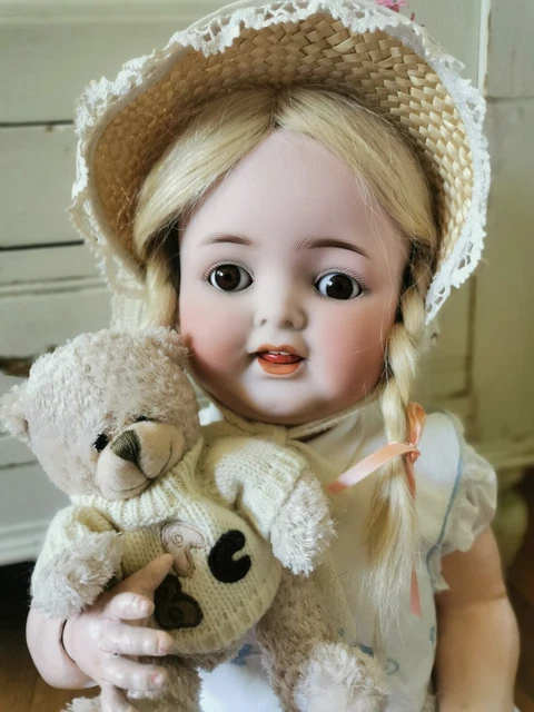 GRANDE POUPEE 70 Cm Ancienne /Porcelaine Et Composition EUR 99,99
