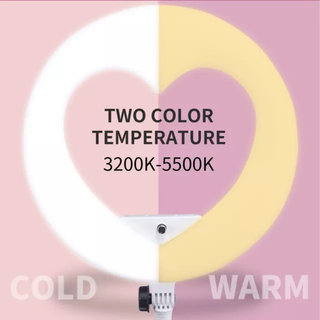 Yidoblo 96W LV-960DII Heart-Shaped LED Ring Light With Remote For YouTube Video