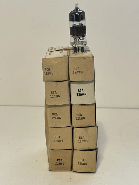 Ten NOS RCA 12AW6 Vintage Vacuum Tube Lot 10 Tubes total