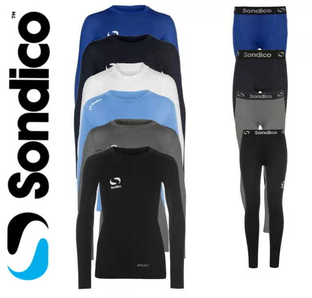 New Sondico Boys Age 5-13 Base Layer Tops / Bottoms  Skins tights baselayer kids