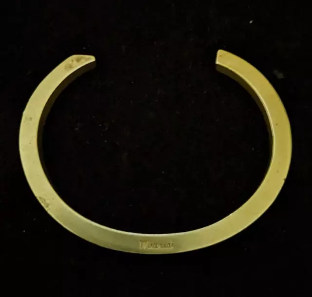 Miansai Open Cuff Brass Gold Tone Bracelet Send Offer!