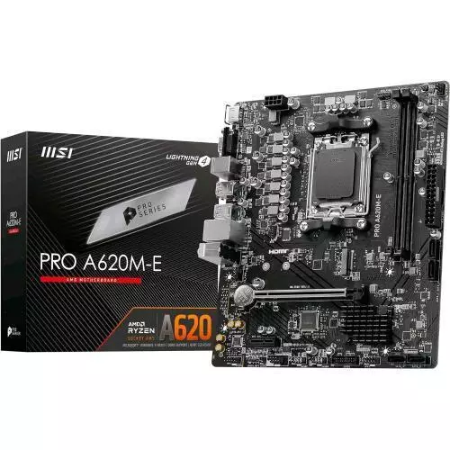 MSI PRO A620M-E Scheda Madre AMD A620 Presa di Corrente AM5 mini ATX