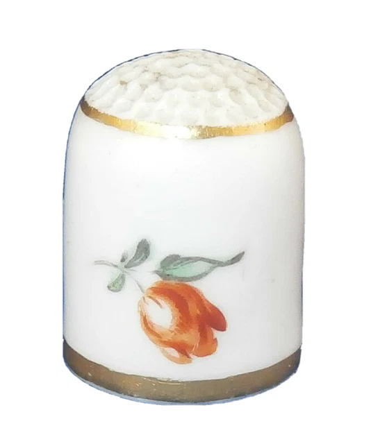 Antique 18thC Nymphenburg Porcelain Child Size Thimble Porzellan Fingerhut