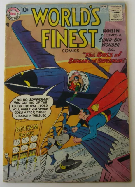 World's Finest Comics #93 (1958) Boss of Batman and Superman!