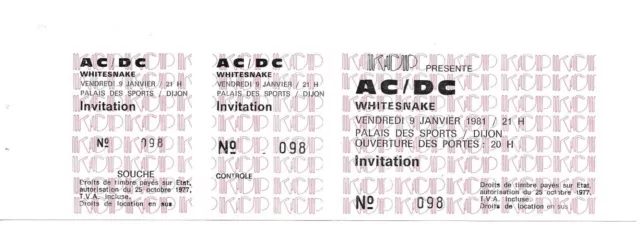 RARE / TICKET BILLET CONCERT - AC/DC AC / DC : LIVE A PARIS STADE DE FRANCE  2015