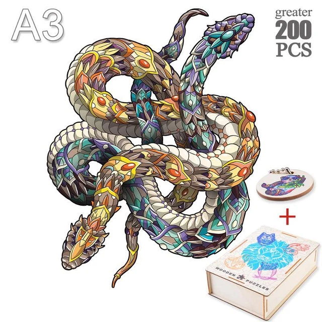 Animal Jigsaw Puzzles Colorful Intellectual Toy Creative Wooden Kids Game Gifts 12