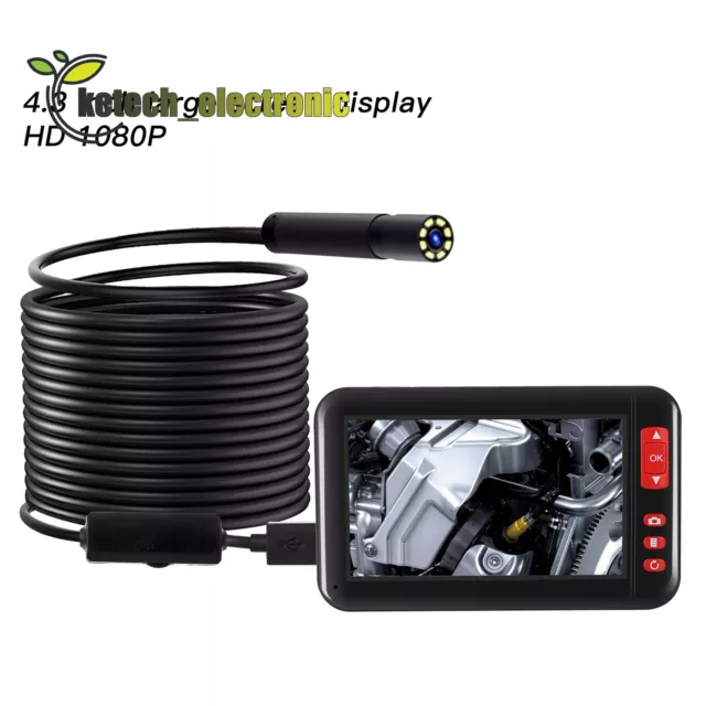 Multi-language screen HD industrial endoscope 4.3 inch 1080P 2000ml waterproof