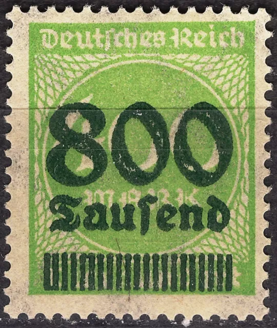 Deutsches Reich Michelnr. 306 - Wertaufdruck "800" mit Löchern, postfrisch A