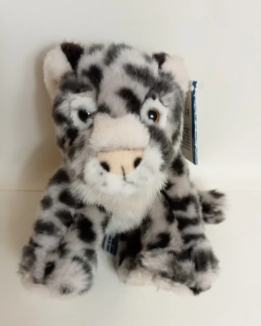 WWF SNOW LEOPARD 6" Keel Soft Toy Plush Beanie Comforter with Tags £9.