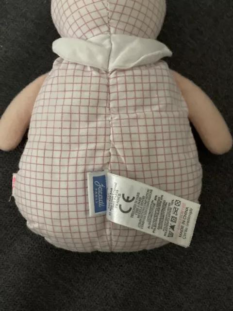 Doudou petite poupée Joséphine JACADI carreaux rose hochet 5
