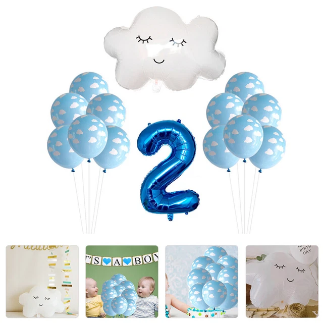 12 pcs nuage ballons en latex ballon décoration lettre ballons décorer