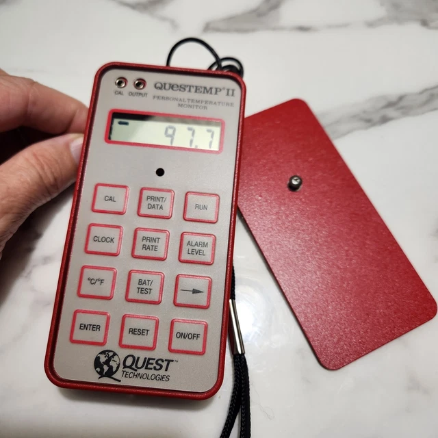 3M Quest Technologies Questemp II Personal Heat Temperature Monitor