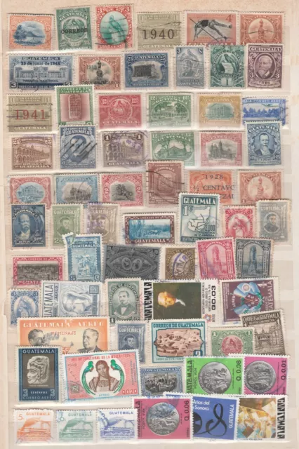 GUATEMALA : lot / collection de 157 timbres différents