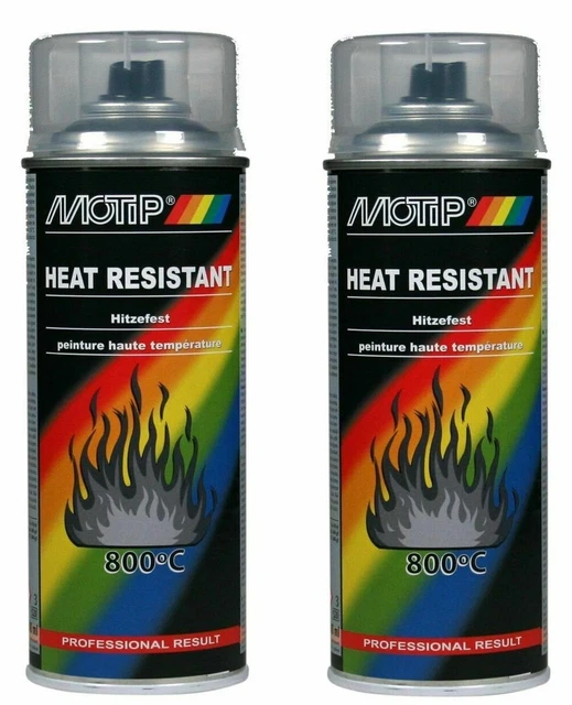 2X CLEAR VARNISH HEAT RESISTANT TO 800°C LACQUER SPRAY PAINT 400ML £18.