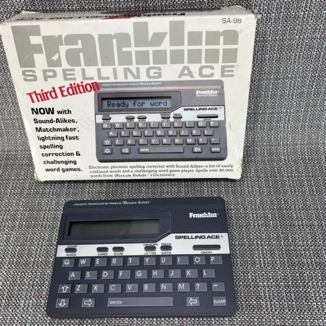 Vintage Franklin Computer SA-98 Spelling Ace English Spell Checker 1990