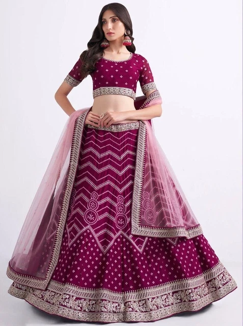 Women Lehenga Indian Traditional Designer Wedding Choli Party Wear Bridal Design