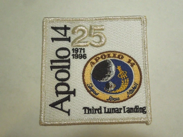 25th Anniversary NASA Space Apollo 14 Third Lunar Landing Iron On Patch